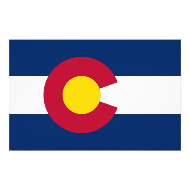 Colorado Statlig flagga Fototryck (Framsidan)