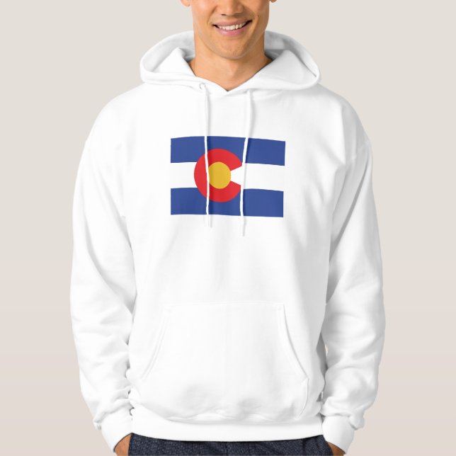 Colorado Statlig flagga Hoodie (Framsida)