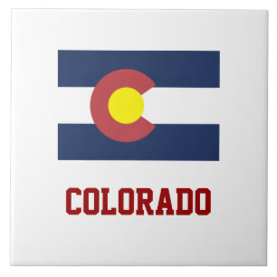 COLORADO: Statlig flagga i Colorado Kakelplatta