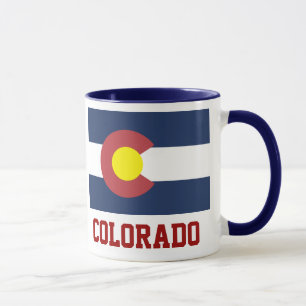 COLORADO: Statlig flagga i Colorado Mugg