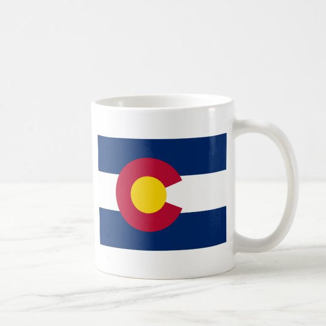 Colorado statlig flagga kaffemugg (Höger)