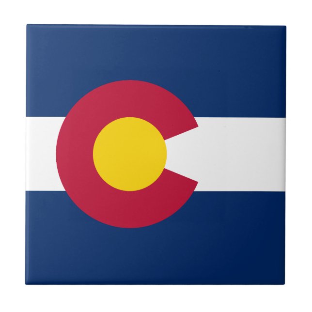 Colorado Statlig flagga Kakelplatta (Framsidan)