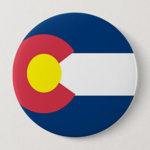Colorado statlig flagga knapp
