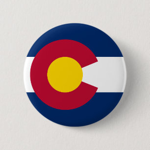Colorado statlig flagga knapp