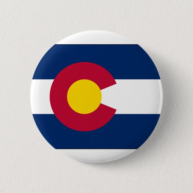 Colorado statlig flagga knapp (Framsida)