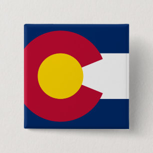 Colorado Statlig flagga Knapp
