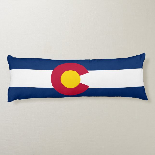 Colorado Statlig flagga Kroppskudde (Baksidan)