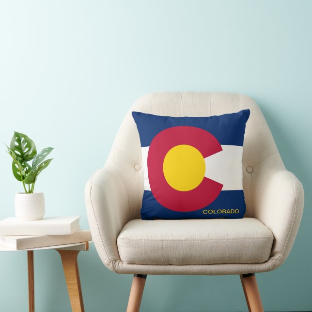 Colorado Statlig flagga Kudde (Stol)