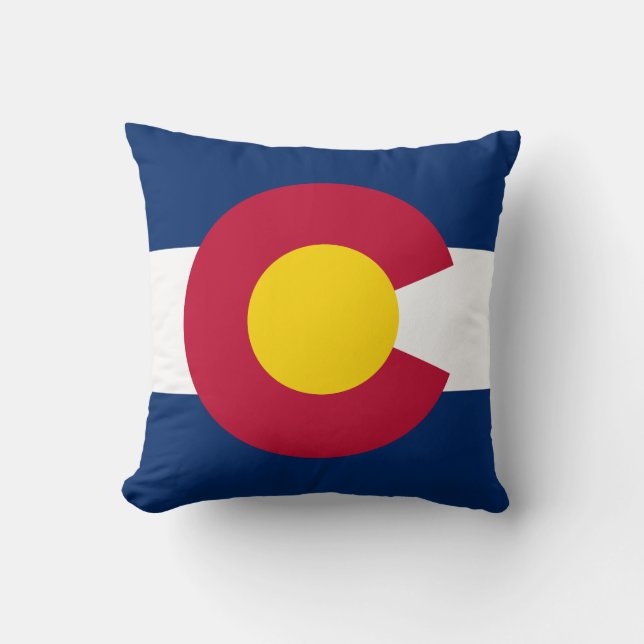 Colorado Statlig flagga Kudde (Framsida)