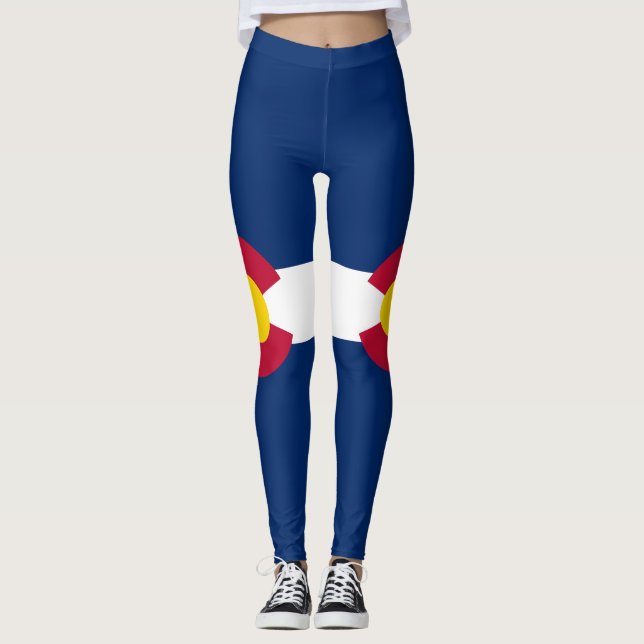 Colorado Statlig flagga Leggings (Framsida)