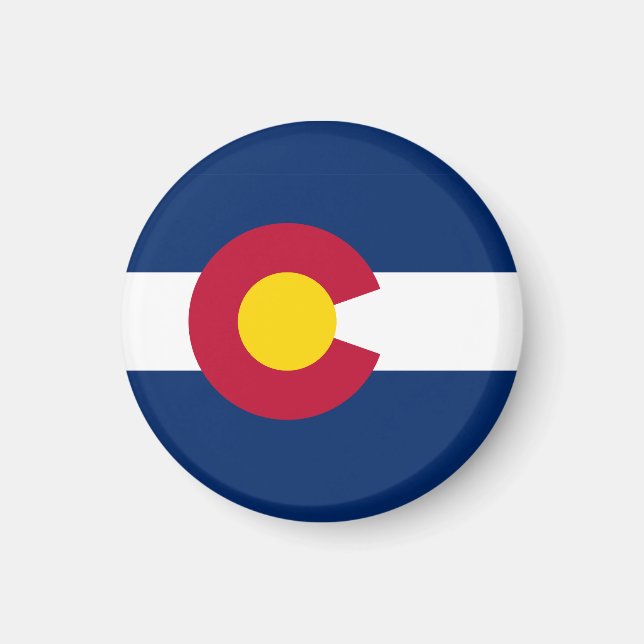Colorado Statlig flagga Magnet (Framsidan)