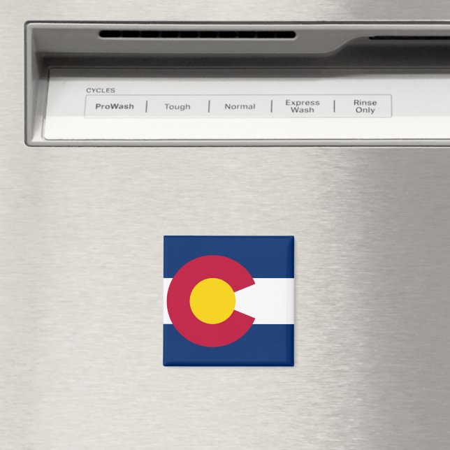 Colorado Statlig flagga Magnet (In Situ (Dishwasher))