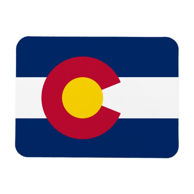 Colorado Statlig flagga Magnet (Horisontell)