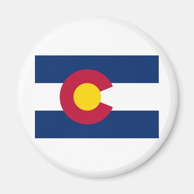 Colorado Statlig flagga Magnet (Framsidan)
