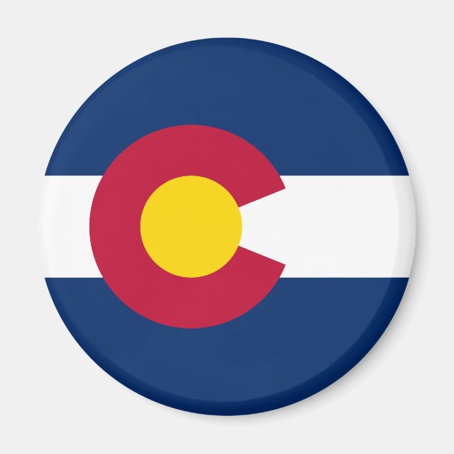 Colorado Statlig flagga Magnet (Framsidan)