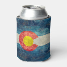 Colorado Statlig flagga med vintage retro grungy-u