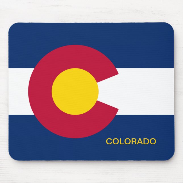 Colorado Statlig flagga Musmatta (Framsidan)