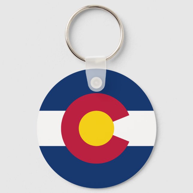 Colorado Statlig flagga Nyckelring (Framsida)
