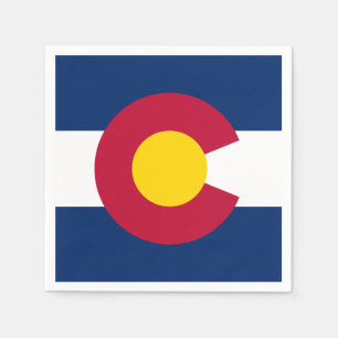 Colorado Statlig flagga Pappersservett