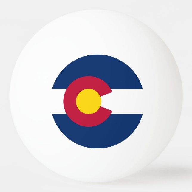 Colorado Statlig flagga Pingisboll (Baksidan)