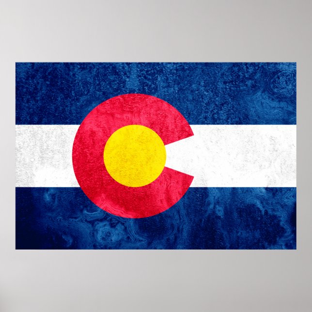 Colorado Statlig flagga Poster (Framsidan)