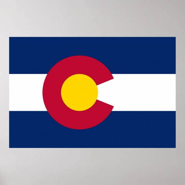 Colorado Statlig flagga Poster (Framsidan)
