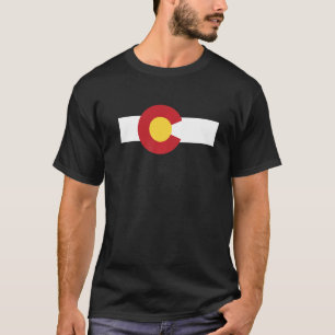 Colorado Statlig flagga Rocky Mountain T Shirt