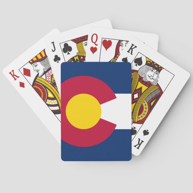 Colorado Statlig flagga Spelkort (Baksidan)