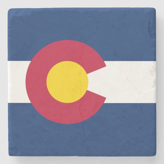Colorado Statlig flagga Stenunderlägg (Framsidan)