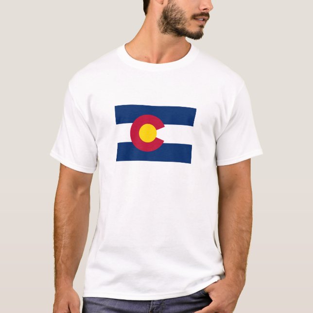 Colorado Statlig flagga T Shirt (Framsida)