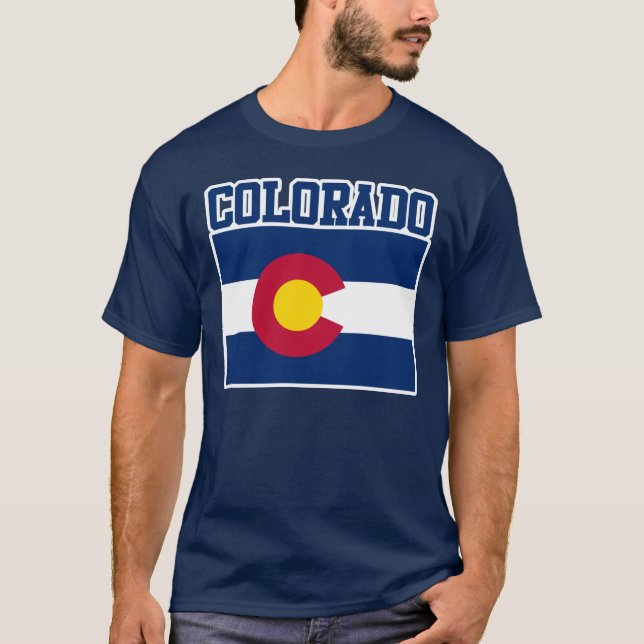 Colorado Statlig flagga T-Shirt (Framsida)