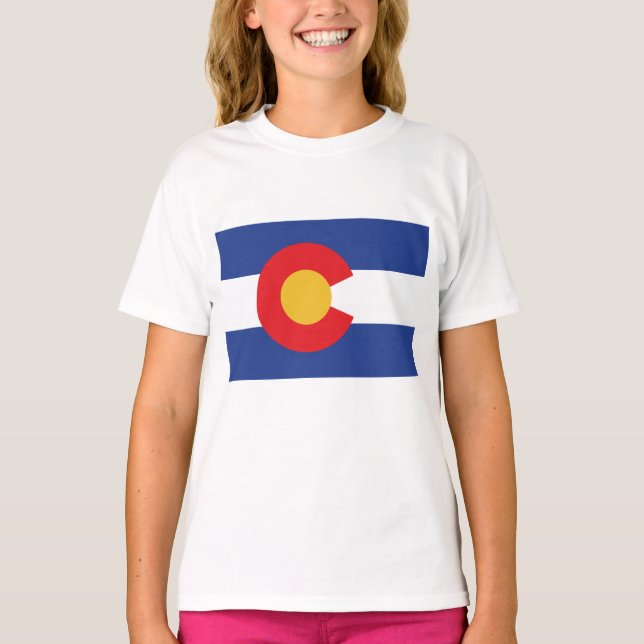 Colorado Statlig flagga T Shirt (Framsida)