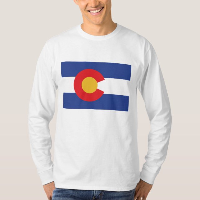 Colorado Statlig flagga T Shirt (Framsida)