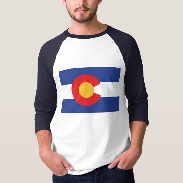 Colorado Statlig flagga T Shirt (Framsida)