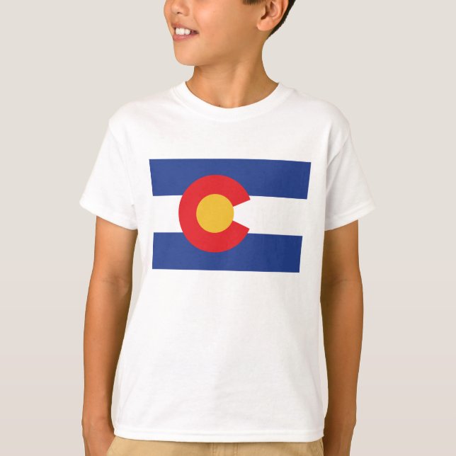 Colorado Statlig flagga T Shirt (Framsida)