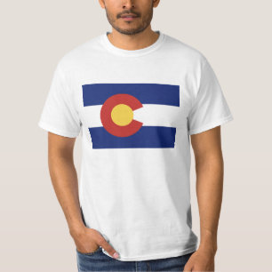 Colorado statlig flagga t-skjortor t shirt