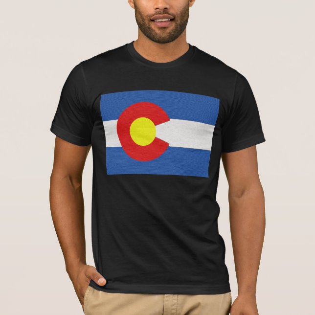 Colorado statlig flagga tee (Framsida)
