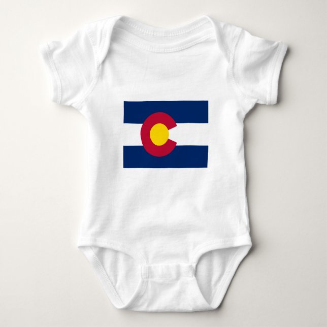 Colorado statlig flagga tee (Framsida)