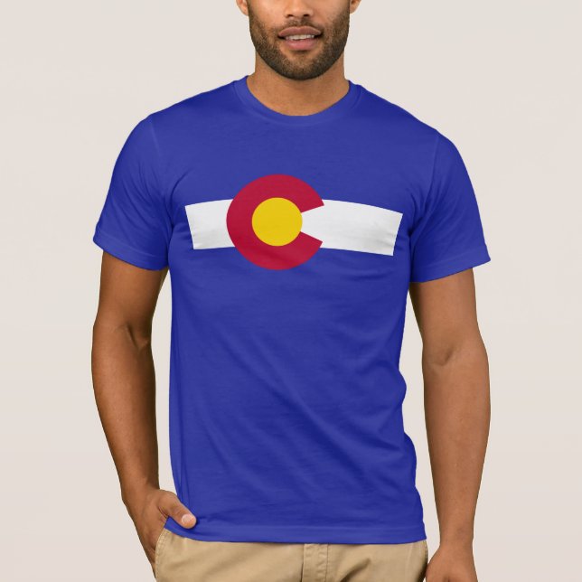 Colorado statlig flagga tee shirt (Framsida)