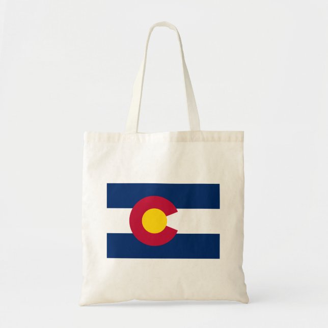 Colorado Statlig flagga Tote Bag Tygkasse (Framsidan)