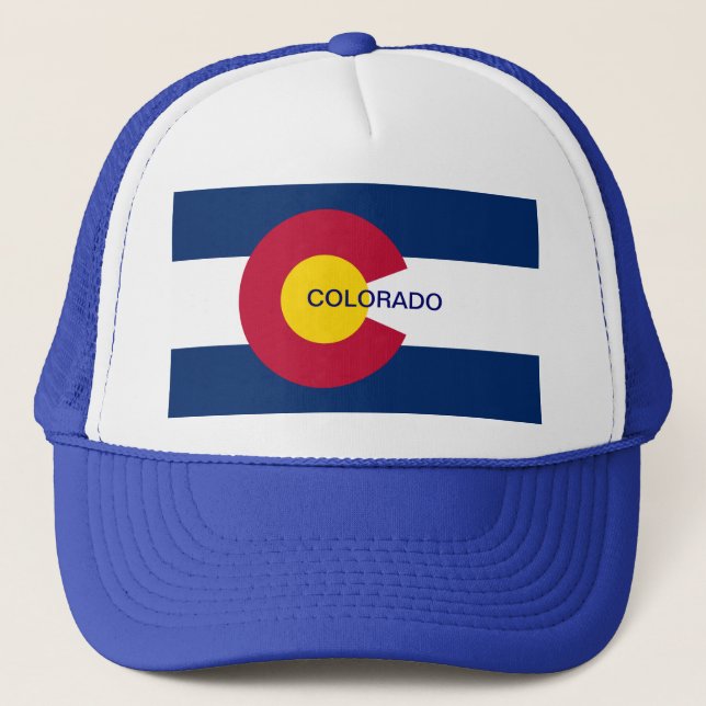 Colorado Statlig flagga Truckerkeps (Framsida)