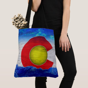 Colorado statlig flagga tygkasse