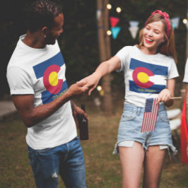 Colorado Statlig flagga Unisex Tee Shirt