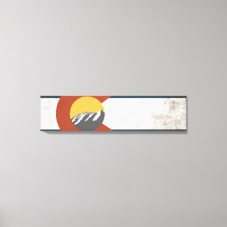 Colorado Statlig flagga Wrapped Canvas