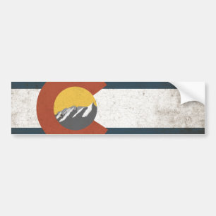 Colorado statlig flaggabildekal bildekal
