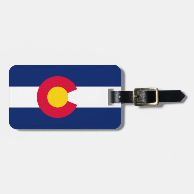 Colorado statlig flaggadesign bagagebricka (Horisontell Framsida)