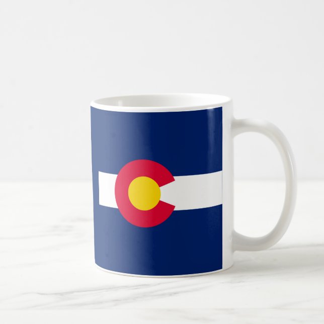 Colorado statlig flaggadesign kaffemugg (Höger)