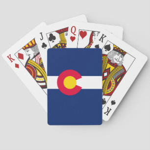 Colorado statlig flaggadesign spelkort