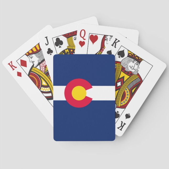 Colorado statlig flaggadesign spelkort (Baksidan)