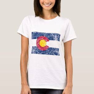 Colorado statlig flaggavintage tröja